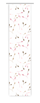 Moderne Schiebegardine mit Druck blickdicht, Schiebevorhang modern, Blumenmotiv